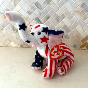 Beanie Baby - Righty. Perfect condition with tag.